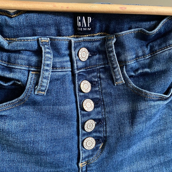 GAP 5-Button High Rise Jeggings - Size 00/24 - Picture 4 of 7